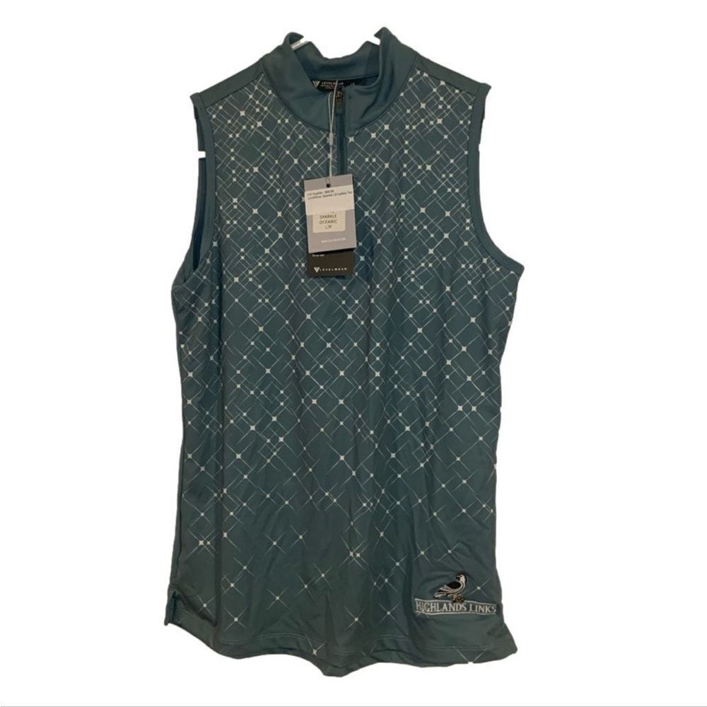LEVELWEAR NEW Small Sparkle Oceanic‎ Tank Polo